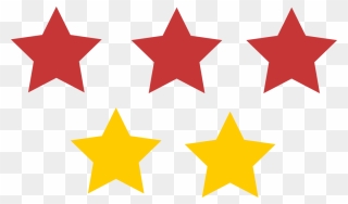 Vote Star Rating Icon - 5 Stars Clipart - Png Download