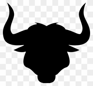 Angus Cattle Texas Longhorn Bull Clip Art - Bull Head Silhouette Png Transparent Png