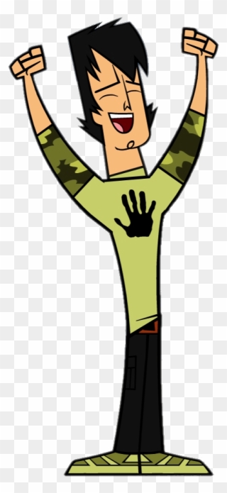 Total Drama Trent Happy - Total Drama Island Characters Trent Clipart