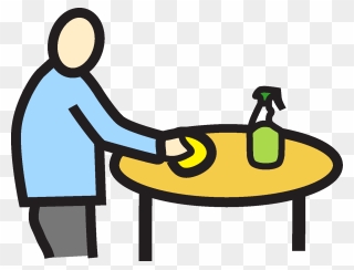 Wipe Table , To - Wiping Tables Clipart - Png Download