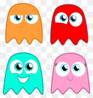 Pacman Ghost Blue Wallpaper The Pac Man Ghosts By Alisonwonderland - Cartoon Pac Man Ghosts Clipart