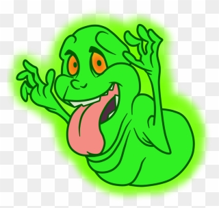 Transparent Happy Marshmallow Clipart - Slimer Cartoon Png