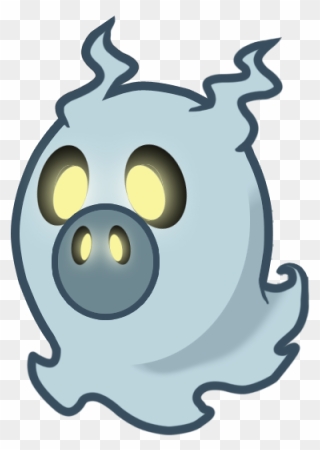 Ghostly Clipart Angry Ghost - Angry Birds Ghost Pig - Png Download