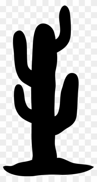Clip Art Thumb Silhouette - Silhouette Cactus Png Clipart Transparent Png