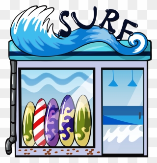 Surf Shop Clip Art - Png Download