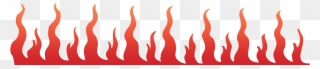 Line Of Fire Clipart - Flames Clip Art - Png Download