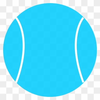 Tennis Ball Vector Clip Art - Circle Blue Color Swatch - Png Download