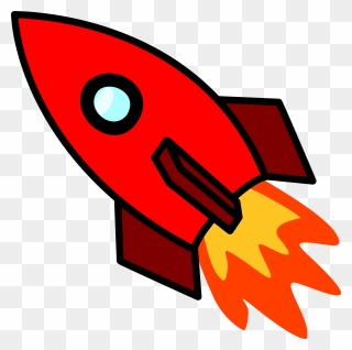 Red Rocket Clipart - Png Download
