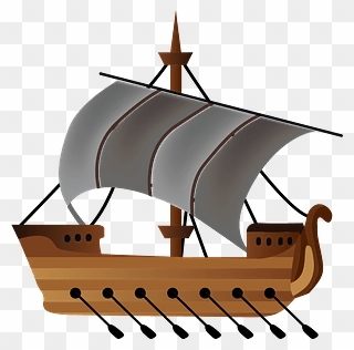 Roman Ship Clipart - Png Download