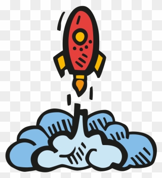 Rocket Launch Icon - Launch Space Rocket Png Clipart
