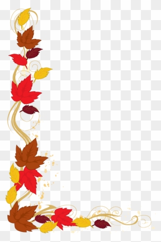 Clipart Borders Thanksgiving - Png Download