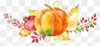 Paint Clipart Nature Painting - Fall Watercolor Clipart - Png Download