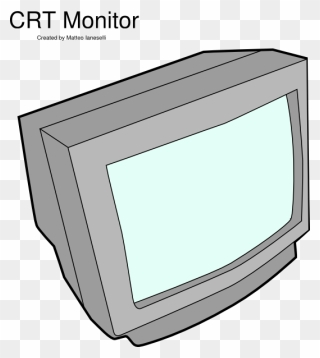 Television Clipart Crt Tv - Draw A Crt Monitor - Png Download