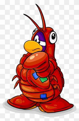 Toby The Lobster - Club Penguin Lobster Costume Clipart