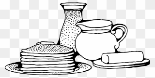Free Breakfast With Pancakes - Pancake Clip Art - Png Download