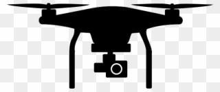Black Outline Vector Camera On White Shutterstockcom - Phantom Drone Clipart - Png Download