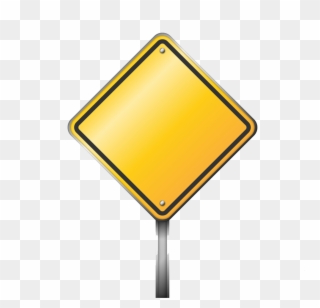 Blank Road Sign Png - Yellow Street Sign Png Clipart