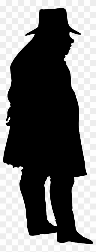 Victorian - Victorian Man Silhouette Clipart