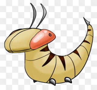 The Wasp/snake Pokemon, And My First Fakemon, Slitherva - Fan Made Caterpillar Pokemon Clipart