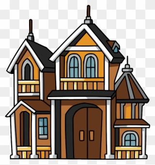 Image Black And White Download House Without Roof Free - Mansion Png Clipart