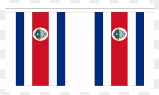 Costa Rica Flag Bunting - Costa Rica Flag Clipart