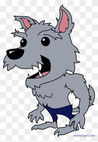 Vector Transparent Cute Clip Art Sweet - Halloween Werewolf Clipart Free - Png Download