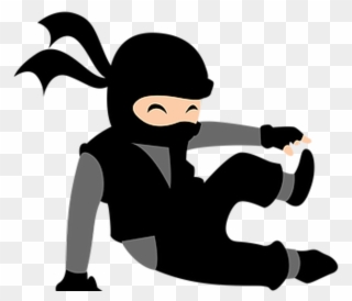 Ninja Clip Art Black And White - Ninja Zone - Png Download