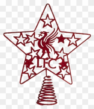 Lfc Tree Topper - Liverpool Christmas Tree Top Clipart