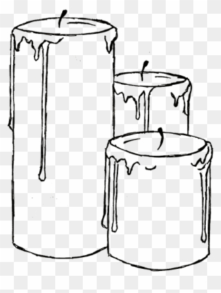 The Devil Key Is - Candle Drawing Clipart