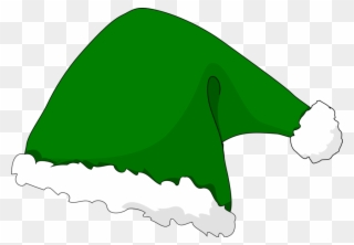 Green Christmas Hat Clipart - Png Download