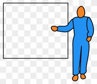 Clipart Presenter - รูป คน ชี้ - Png Download