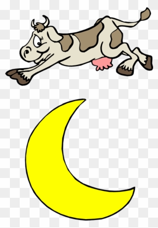 Join Us On Wednesday, March 29 At - Hey Diddle Diddle Cow Jumped Over The Moon Clipart