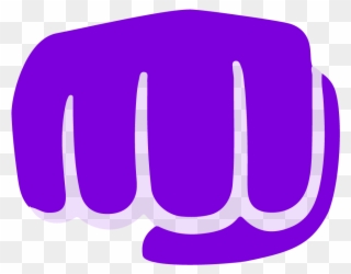 Fist Bumps - Purple Fist Bump Clipart