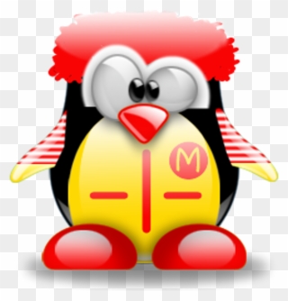 Tux Penguin Ronald Mcdonald Freetoedit - Tux Clipart