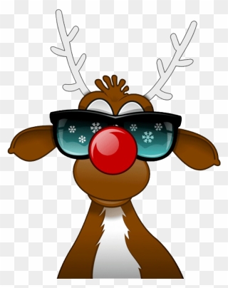 Rudolph Nose Png - Reindeer Png Clipart