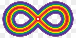 Free Clipart Of A Rainbow Infinity Symbol - Infinity Rainbow - Png Download