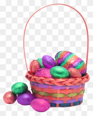 Easter Eggs Png Transparent Images - Easter Basket Transparent Background Clipart