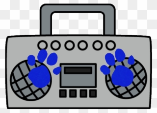 1st Clue Is A Tape Player - Boom Box Clip Art - Png Download
