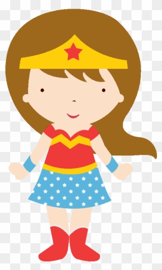 Fever Clipart Sick Girl - Wonder Woman Baby Clipart - Png Download