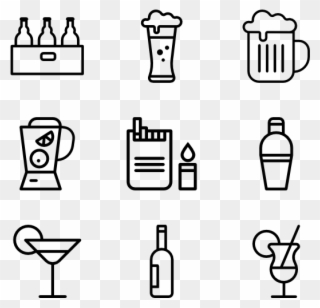 Bar Icons - Party Icon Transparent Background Clipart
