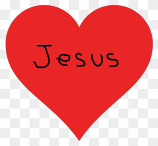 Jesus Heart Clipart Vector Heart Clip Art At Clker - Love - Png Download