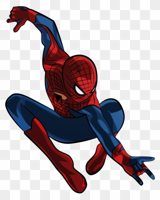 Number 4 Clipart Spiderman - Cartoon Amazing Spider Man - Png Download