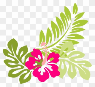 Tropical Flower Clip Art Flowers Clip Art Hawaiian - Hibiscus Clip Art - Png Download