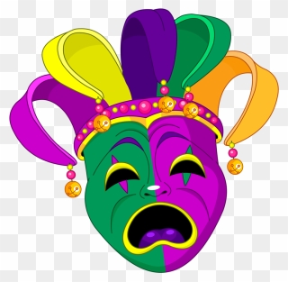 Mardi Gras Clipart Let The Good Times Roll, Picture - Mardi Gras Mask - Png Download