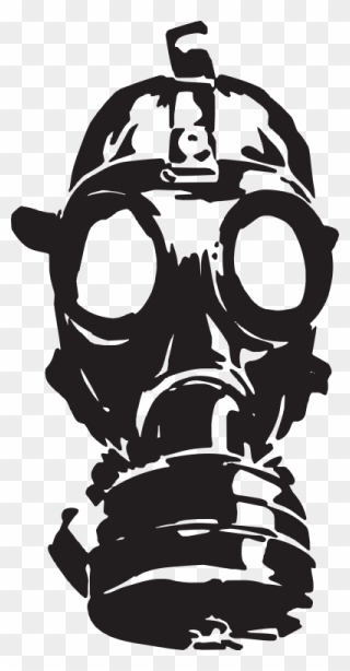 Gas Mask, Metal, Plastic, Clipart - Gas Mask Clipart Ww1 - Png Download