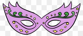 How To Draw Mardi Gras Mask - Mardi Gras Mask Drawing Clipart