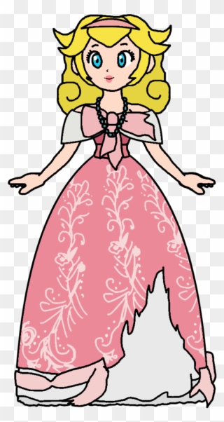 Cinderella Clipart Pink Dress, Picture - Deviantart Peach Katlime - Png Download