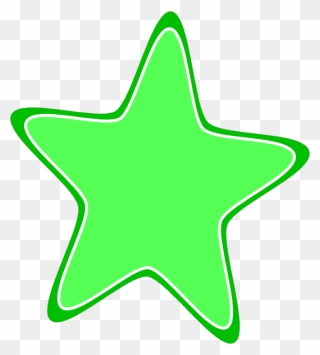 Rounded Star Svg Clip Arts - Stars Clipart Green - Png Download
