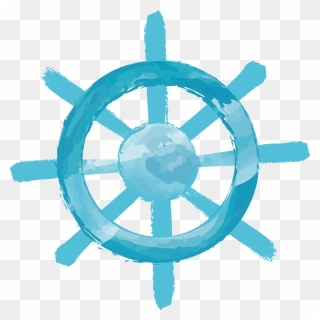Transparent Water Circle Png - Ship Wheel Vector Border Clipart