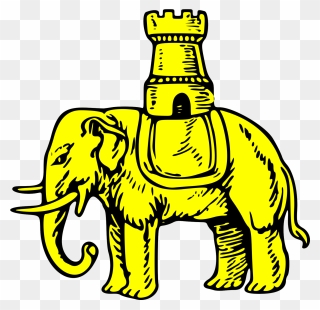Elephant On A Coat Of Arms Clipart